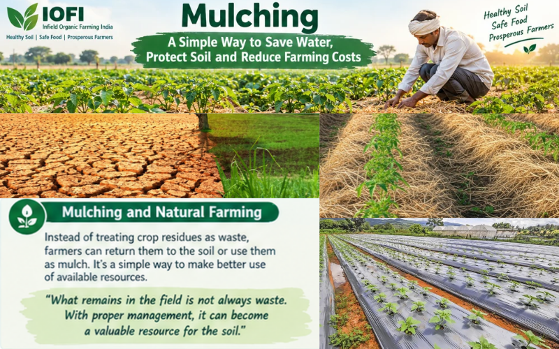 Mulching to save water and protect soil